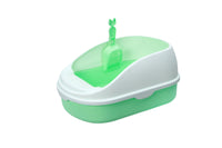 YES4PETS Medium Portable Cat Toilet Litter Box Tray with Scoop Green Kings Warehouse 