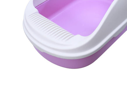 YES4PETS Medium Portable Cat Toilet Litter Box Tray with Scoop Purple Kings Warehouse 