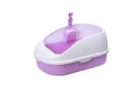 YES4PETS Medium Portable Cat Toilet Litter Box Tray with Scoop Purple Kings Warehouse 