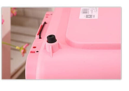 YES4PETS Medium Portable Plastic Dog Cat Pet Pets Carrier Travel Cage With Tray-Pink Kings Warehouse 