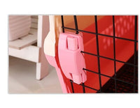 YES4PETS Medium Portable Plastic Dog Cat Pet Pets Carrier Travel Cage With Tray-Pink Kings Warehouse 