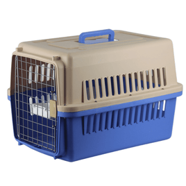 YES4PETS New Medium Dog Cat Rabbit Crate Pet Carrier Cage With Bowl & Tray Blue Kings Warehouse 