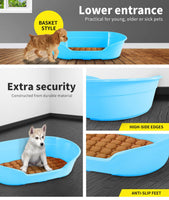 YES4PETS Pet Bed Small Plastic Dog Bedding Sleeping Resting Washable Basket Blue Kings Warehouse 