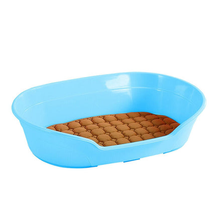 YES4PETS Pet Bed Small Plastic Dog Bedding Sleeping Resting Washable Basket Blue Kings Warehouse 