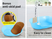 YES4PETS Pet Bed Small Plastic Dog Bedding Sleeping Resting Washable Basket Blue Kings Warehouse 