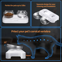 YES4PETS Pet Bowl Water Bowls Portable Anti Slip Skid Feeder Dog Rabbit Cat Kings Warehouse 