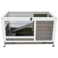 YES4PETS Rabbit Hutch Cat House Cage Guinea Pig Ferret Cage Kings Warehouse 