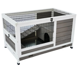 YES4PETS Rabbit Hutch Cat House Cage Guinea Pig Ferret Cage Kings Warehouse 