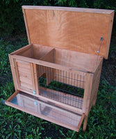 YES4PETS Single Wooden Pet Rabbit Hutch Guinea Pig Cage with Slide out Tray Kings Warehouse 