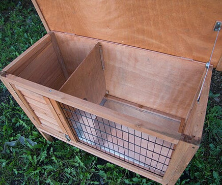 YES4PETS Single Wooden Pet Rabbit Hutch Guinea Pig Cage with Slide out Tray Kings Warehouse 