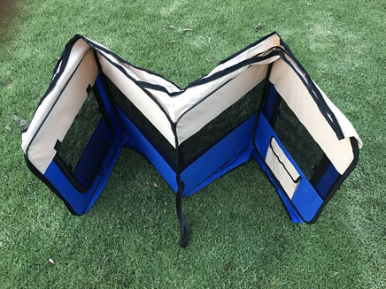YES4PETS Small Blue Dog Cat Puppy Rabbit Guinea Pig Cage Cat Soft Playpen Pet Care Kings Warehouse 