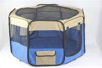 YES4PETS Small Blue Dog Cat Puppy Rabbit Guinea Pig Cage Cat Soft Playpen Pet Care Kings Warehouse 