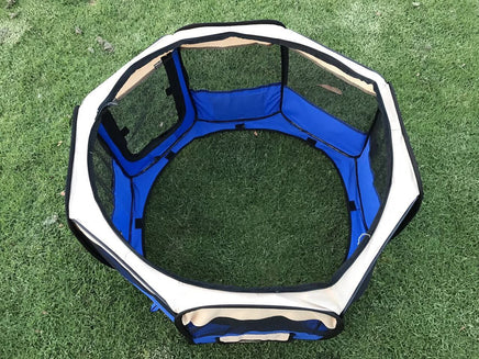 YES4PETS Small Blue Dog Cat Puppy Rabbit Guinea Pig Cage Cat Soft Playpen Pet Care Kings Warehouse 