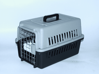 YES4PETS Small Dog Cat Crate Pet Airline Carrier Cage With Bowl and Tray-Black Kings Warehouse 