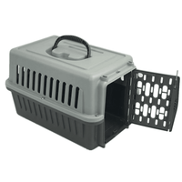 YES4PETS Small Dog Cat Rabbit Crate Pet Guinea Pig Carrier Kitten Rabbit Cage-Grey Kings Warehouse 
