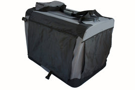 YES4PETS Small Foldable Soft Dog Cat Puppy Rabbit Crate Bag With Curtain-Grey Kings Warehouse 