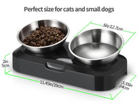 YES4PETS Stainless Steel Pet Bowl Water Bowls Portable Anti Slip Skid Feeder Dog Rabbit Cat Kings Warehouse 