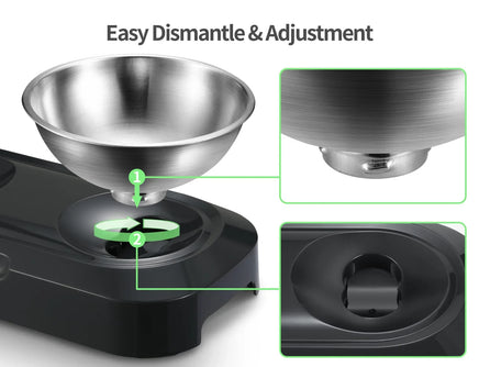 YES4PETS Stainless Steel Pet Bowl Water Bowls Portable Anti Slip Skid Feeder Dog Rabbit Cat Kings Warehouse 