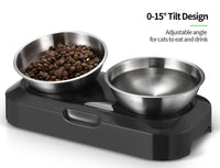 YES4PETS Stainless Steel Pet Bowl Water Bowls Portable Anti Slip Skid Feeder Dog Rabbit Cat Kings Warehouse 