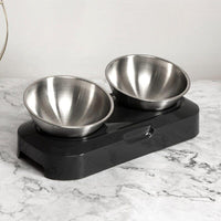 YES4PETS Stainless Steel Pet Bowl Water Bowls Portable Anti Slip Skid Feeder Dog Rabbit Cat Kings Warehouse 