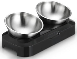 YES4PETS Stainless Steel Pet Bowl Water Bowls Portable Anti Slip Skid Feeder Dog Rabbit Cat Kings Warehouse 