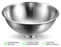 YES4PETS Stainless Steel Pet Bowl Water Bowls Portable Anti Slip Skid Feeder Dog Rabbit Cat Kings Warehouse 