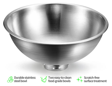 YES4PETS Stainless Steel Pet Bowl Water Bowls Portable Anti Slip Skid Feeder Dog Rabbit Cat Kings Warehouse 