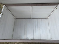 YES4PETS XL Timber Pet Dog Kennel House Puppy Wooden Timber Cabin With Stripe White Kings Warehouse 