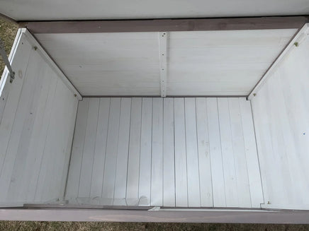 YES4PETS XL Timber Pet Dog Kennel House Puppy Wooden Timber Cabin With Stripe White Kings Warehouse 