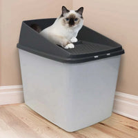 YES4PETS XL Top Entry Cat Litter Box No Mess Large Enclosed Covered Kitty Tray Kings Warehouse 