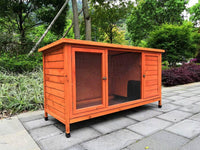 YES4PETS XXL Rabbit Hutch Guinea Pig Cage , Ferret cage Chicken Coop W Pull Out Tray 150x60x75 cm Kings Warehouse 
