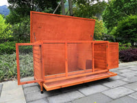 YES4PETS XXL Rabbit Hutch Guinea Pig Cage , Ferret cage Chicken Coop W Pull Out Tray 150x60x75 cm Kings Warehouse 