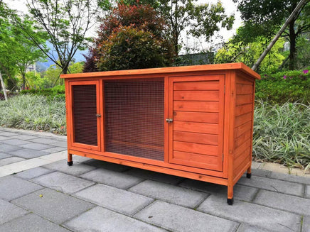 YES4PETS XXL Rabbit Hutch Guinea Pig Cage , Ferret cage Chicken Coop W Pull Out Tray 150x60x75 cm Kings Warehouse 