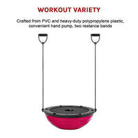 Yoga Balance Trainer Exercise Ball for Arm, Leg, Core Workout with Pump, 2 Resistance Bands Kings Warehouse 