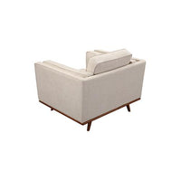 York Sofa 1 Seater Fabric Cushions Modern Sofa Beige Colour Living Room Kings Warehouse 