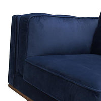 York Sofa 3 Seater Fabric Cushion Modern Sofa Blue Colour Living Room Kings Warehouse 