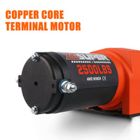 ZESUPER Electric Winch 2500LBS/1134KG 12V 15.2M Steel Cable ATV UTV 4WD 4X4 Boat Kings Warehouse 