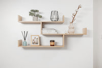 ZURICH MULTI LEVEL SHELF KIT (OAK) Kings Warehouse 