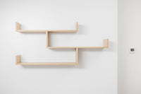 ZURICH MULTI LEVEL SHELF KIT (OAK) Kings Warehouse 